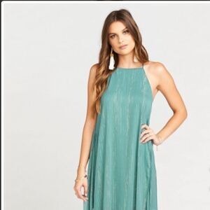 Sparkle & Shine Sage Bronte Maxi Dress (S)